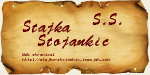 Stajka Stojankić vizit kartica